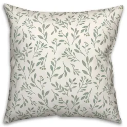 Delicate Floral Throw Pillow