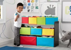 Delta Children Deluxe Multi Bin Toy Organizer with Storage Bins