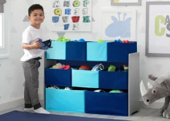 Delta Children Deluxe Multi Bin Toy Organizer with Storage Bins