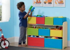 Delta Children Deluxe Multi Bin Toy Organizer with Storage Bins