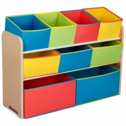 Delta Children Deluxe Multi Bin Toy Organizer with Storage Bins