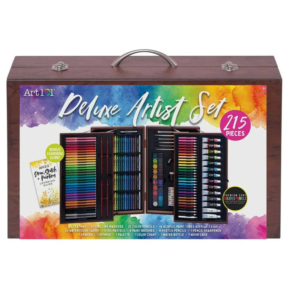 Deluxe Artist Wood Set, 215 Pieces
