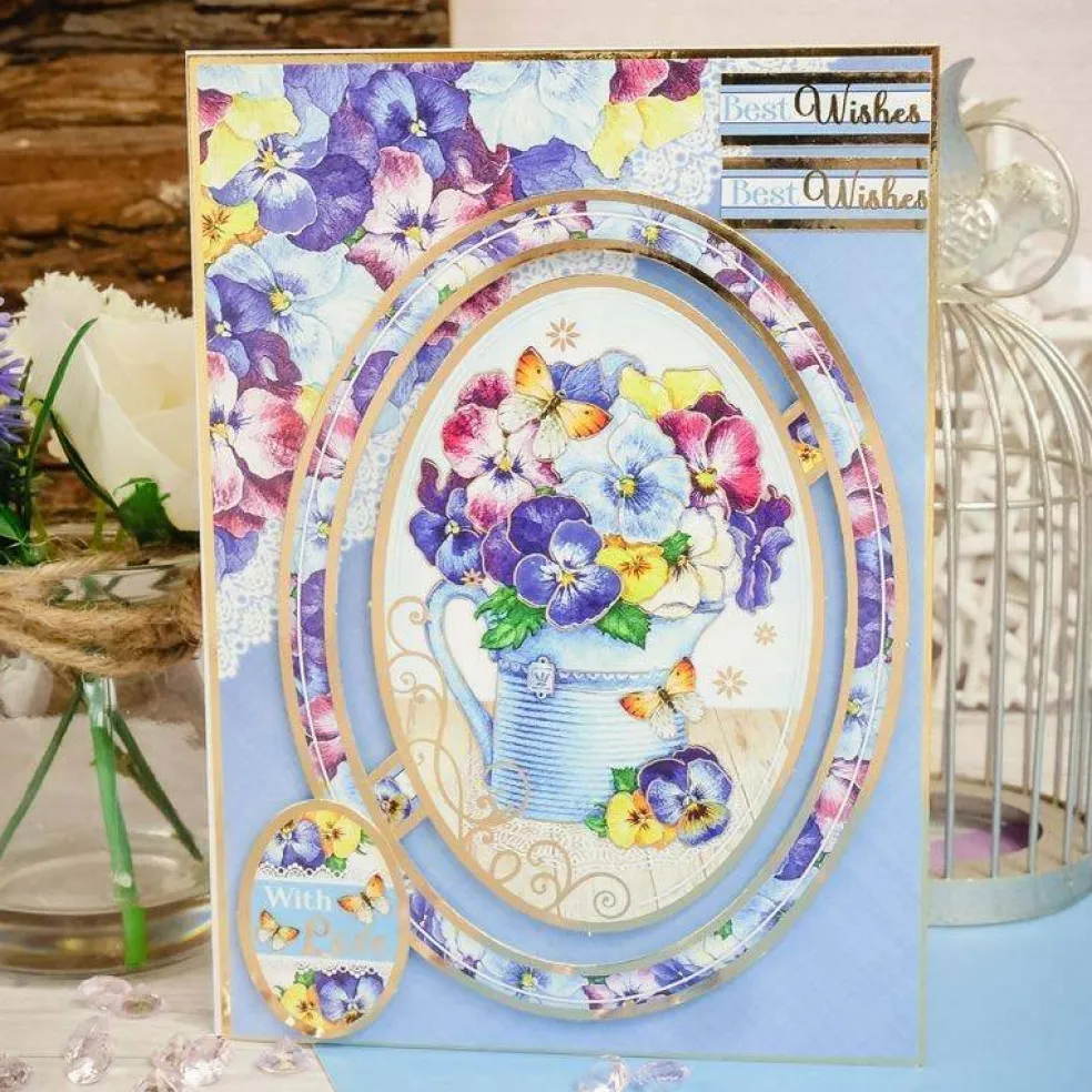 Deluxe Craft Pad - Perfect Pansies