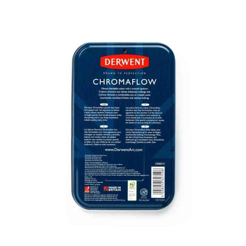 Derwent Chromaflow Pencil Tin Set