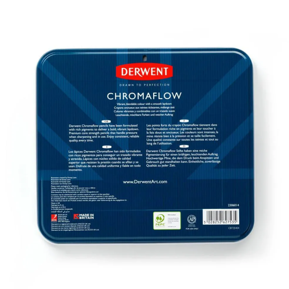 Derwent Chromaflow Pencil Tin Set