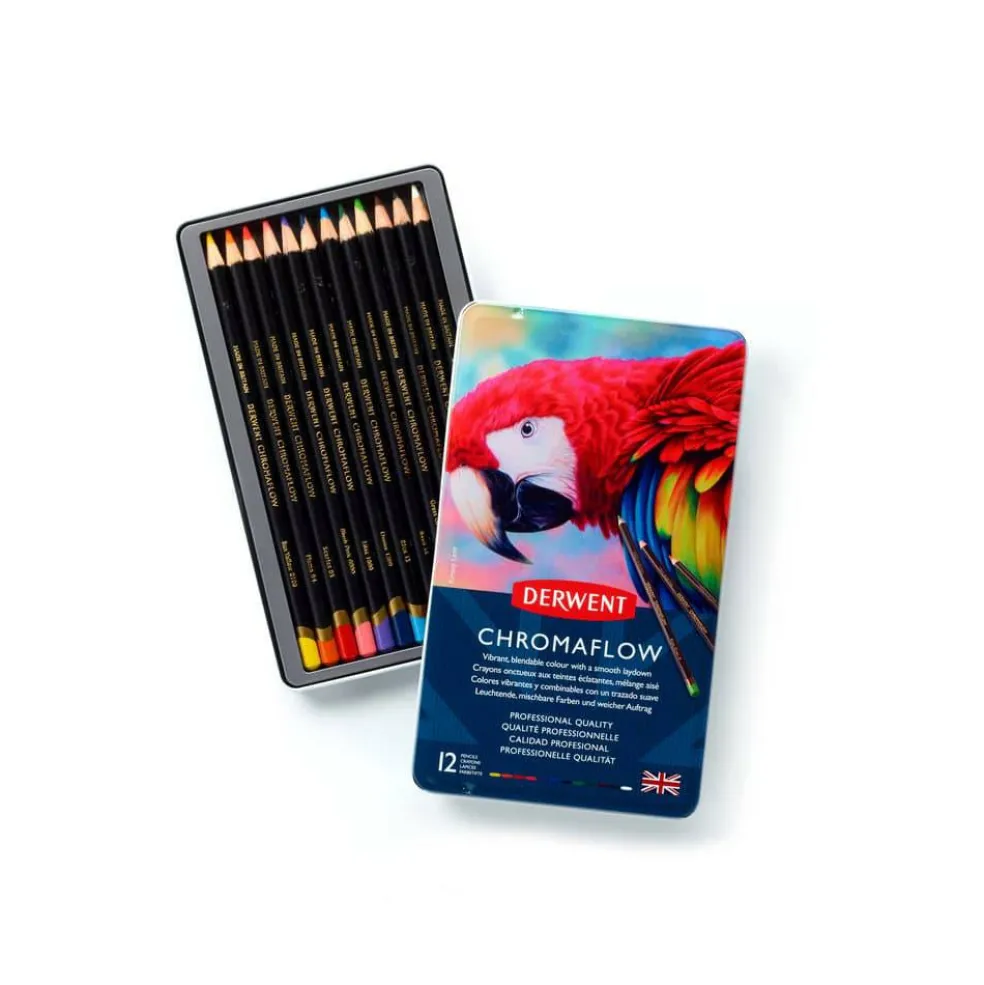 Derwent Chromaflow Pencil Tin Set