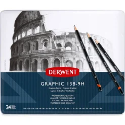 Derwent Graphite 24 Pencil Tin Set