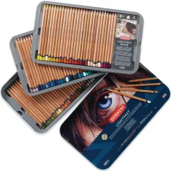 Derwent Lightfast Colored Pencils - Set of 100, Tin Box, Assorted Colors