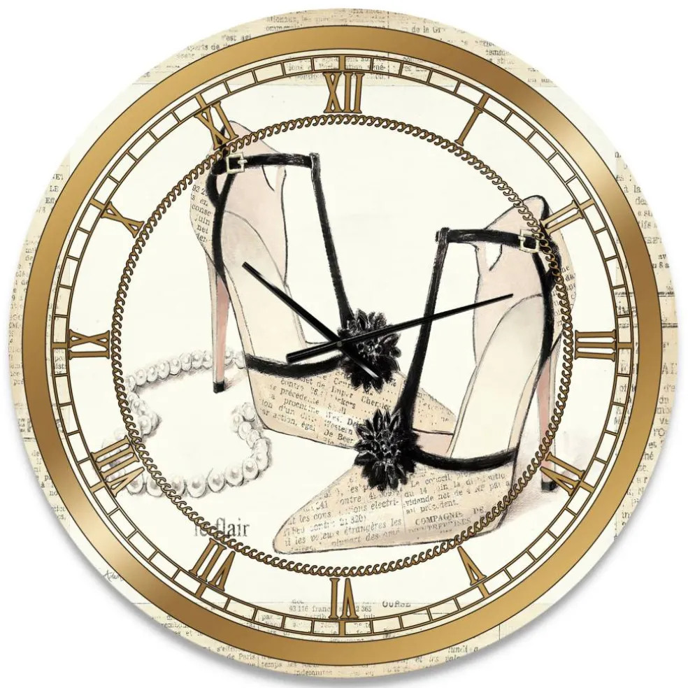 Designart Chic Glam Closet III Glam Wall Clock
