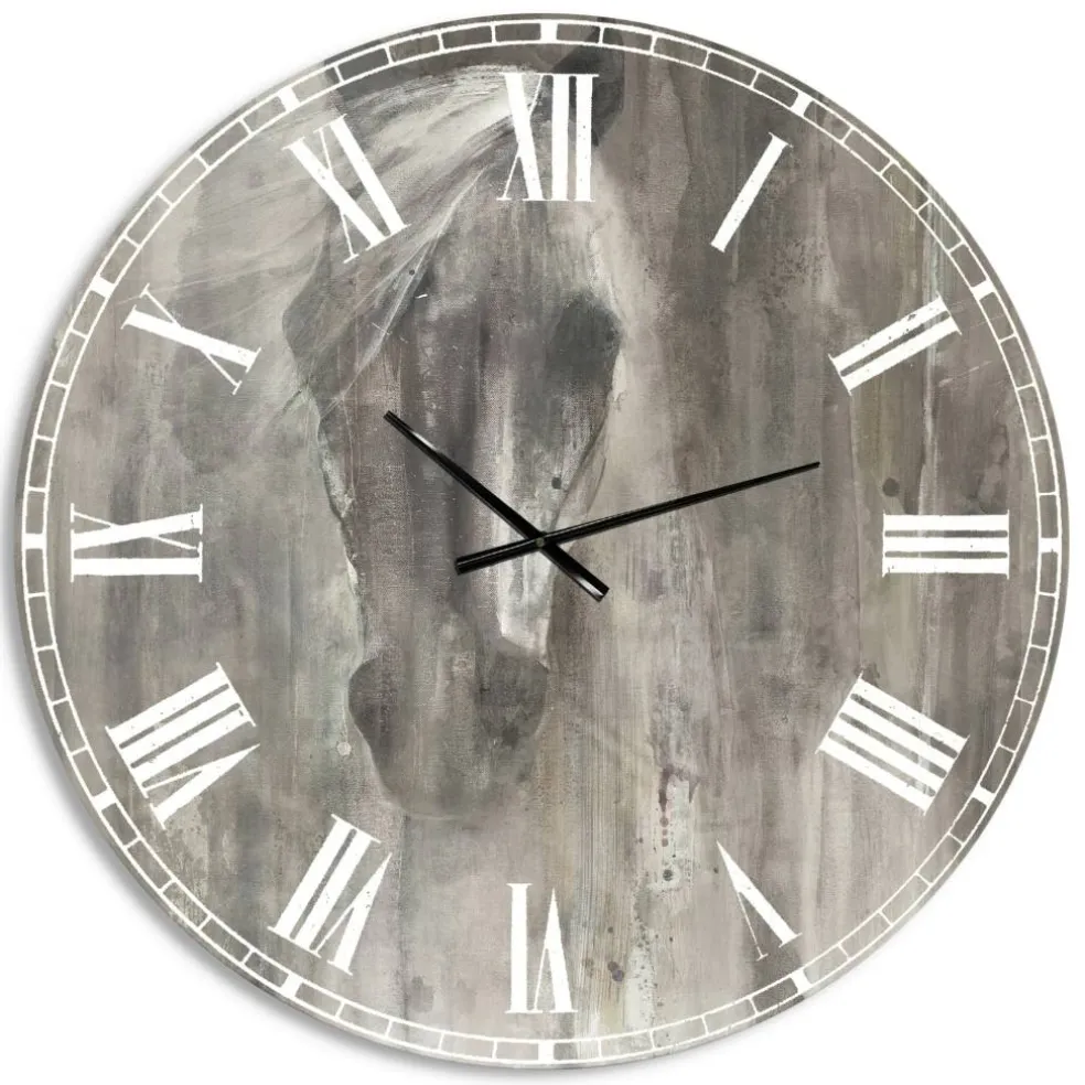 Designart 'Farmhouse Horse Farmhouse Wall Clock