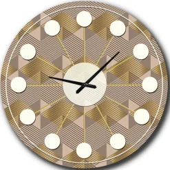 Designart 'Retro Square Design Vi Mid-Century Modern Wall Clock