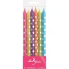 Design Design Bright Polka Dots Birthday Candle Sticks Set