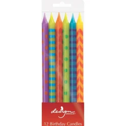Design Design Colorful Designs Birthday Candle Sticks Set