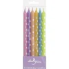 Design Design Light Polka Dots Birthday Candle Sticks Set