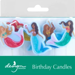Design Design Mermaid Magic Specialty Birthday Candles Set