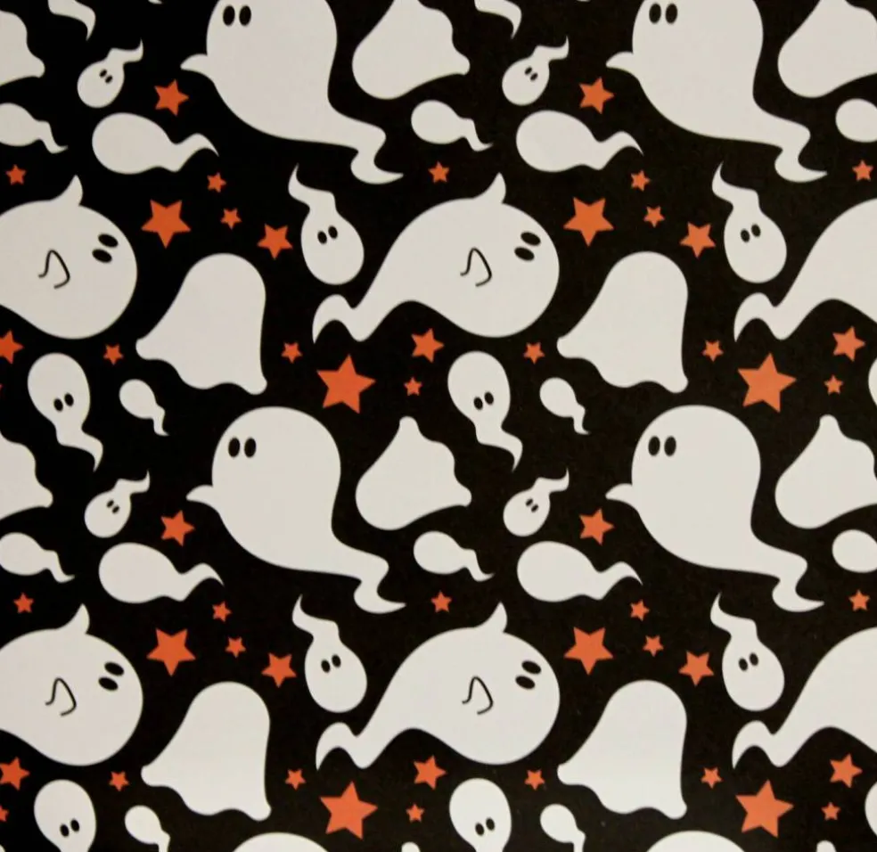 Designer Halloween Ghosts 12 x 12 Double-sided Scrapbook Paper