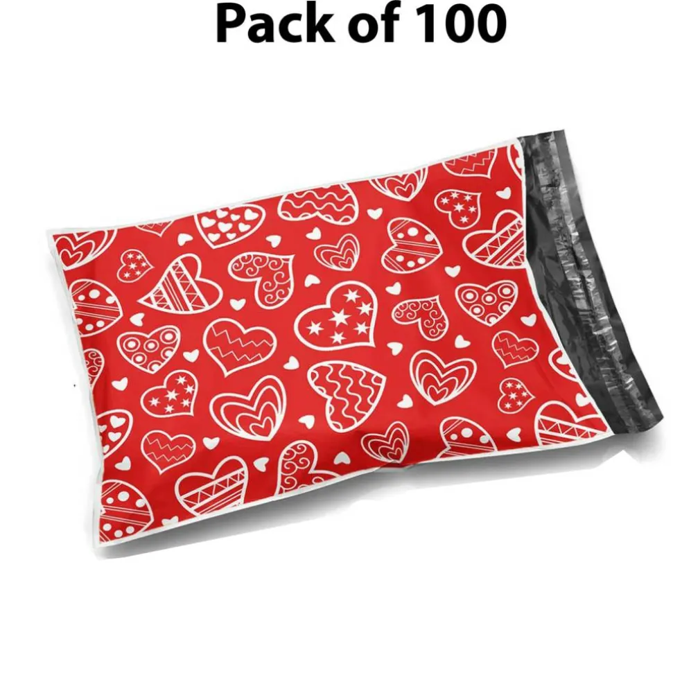 Design Poly Mailer Envelopes- 10 x 13 Size Multi Design Bag Collection | Raheev®