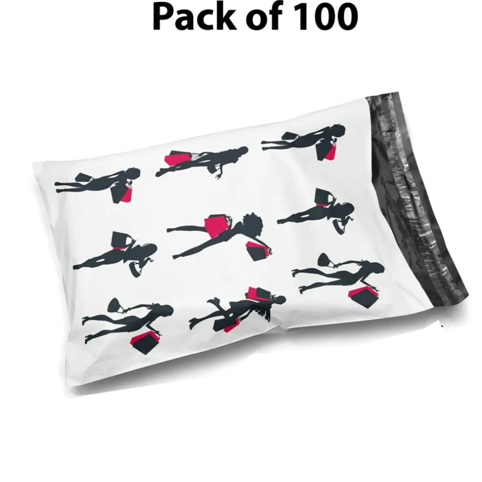 Design Poly Mailer Envelopes Glossy Multi design 10" x 13", Weight 2 pound