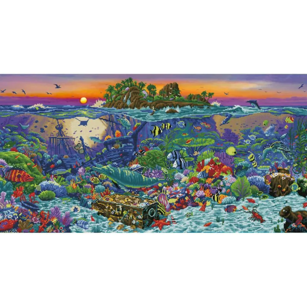 Diamond Dotz® Advanced Coral Reef Island Diamond Painting Kit