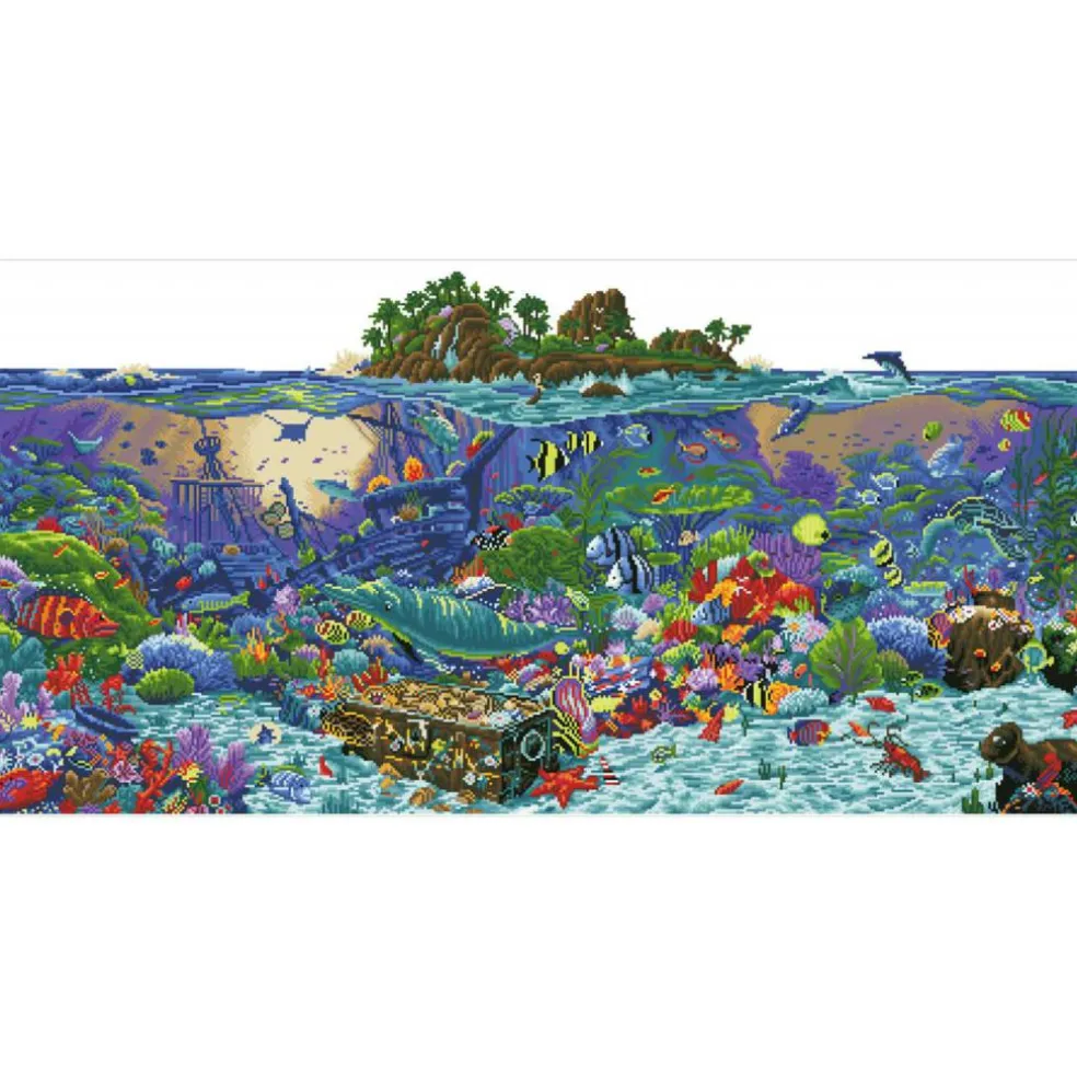 Diamond Dotz® Advanced Coral Reef Island Diamond Painting Kit