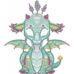Diamond Dotz® Ariel the Baby Dragon DOTZ® BOX  Diamond Painting Kit