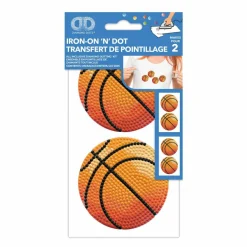 Diamond DotzĀ® Basketball Iron-On 'n' Dot Kit