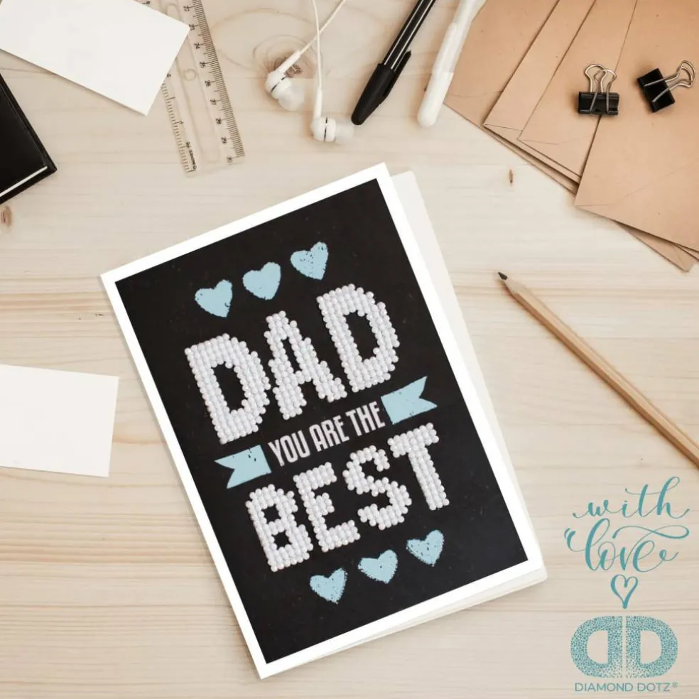 Diamond Dotz® Best Dad Diamond Painting Greeting Card Kit