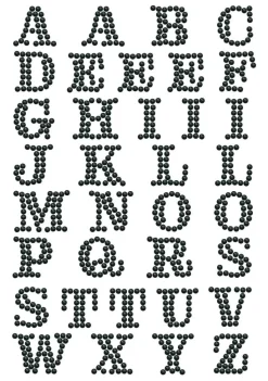 Diamond Dotz® Black Alphabet Sampler Iron-On 'n' Dot Kit