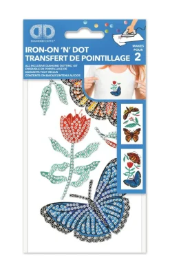 Diamond Dotz® Butterfly Days Pair Iron-On 'n' Dot Kit