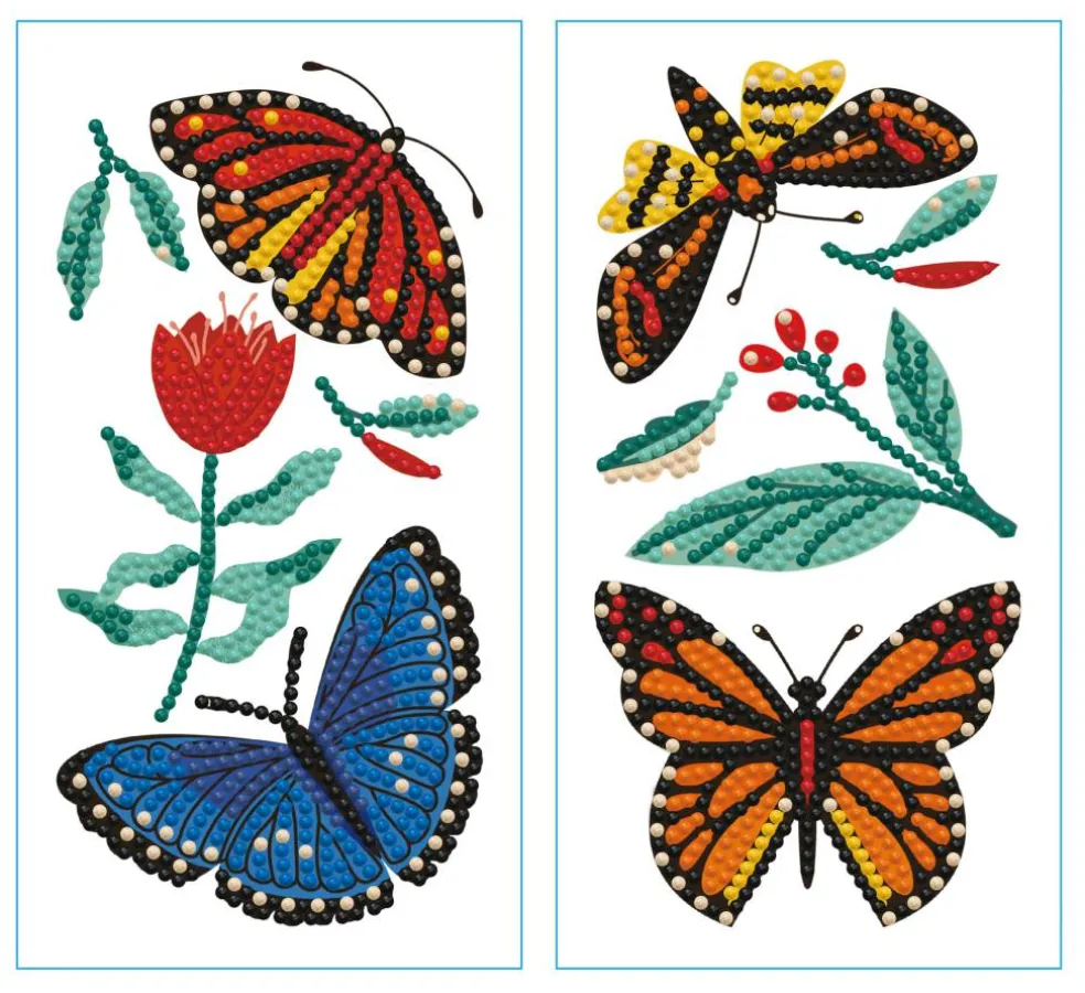 Diamond Dotz® Butterfly Days Pair Iron-On 'n' Dot Kit