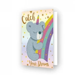 Diamond DotzĀ® Catch Your Dreams Diamond Painting Card Kit