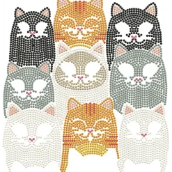 Diamond Dotz® Cat Clan DOTZ® BOX Diamond Painting Kit