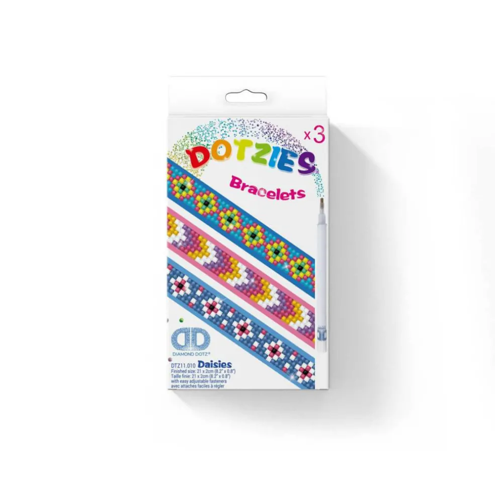 Diamond Dotz® Dotzies® Daisies Bracelets Diamond Painting Artwork Kit