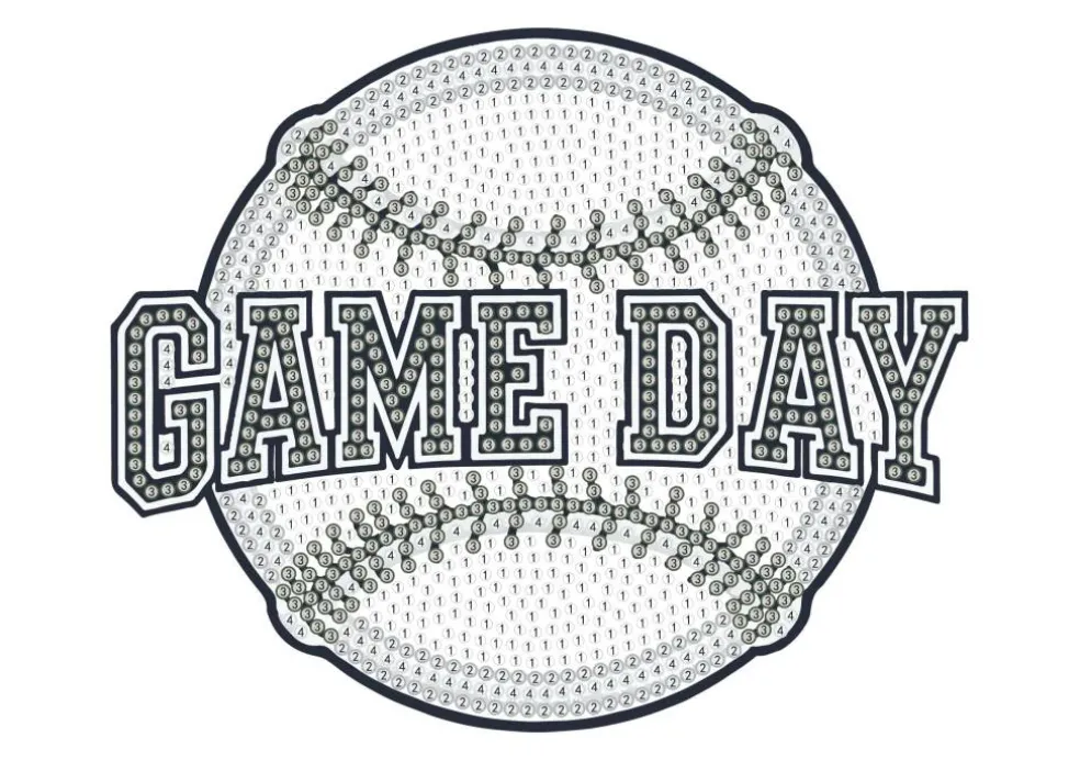 Diamond Dotz® Gameday Baseball Iron-On 'n' Dot Kit