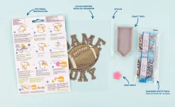Diamond DotzĀ® Gameday Football Iron-On 'n' Dot Kit