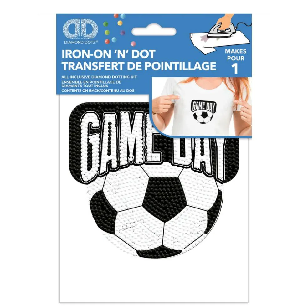 Diamond Dotz® Gameday Soccer Ball Iron-On 'n' Dot Kit