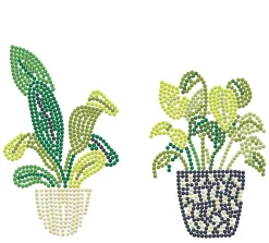 Diamond DotzĀ® House Plants Iron-On 'n' Dot Kit