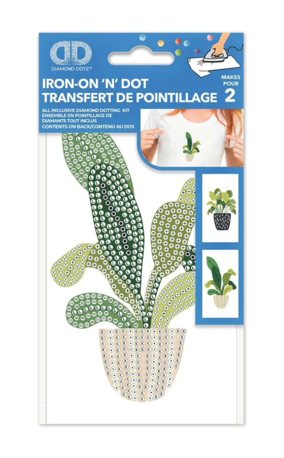 Diamond Dotz® House Plants Iron-On 'n' Dot Kit