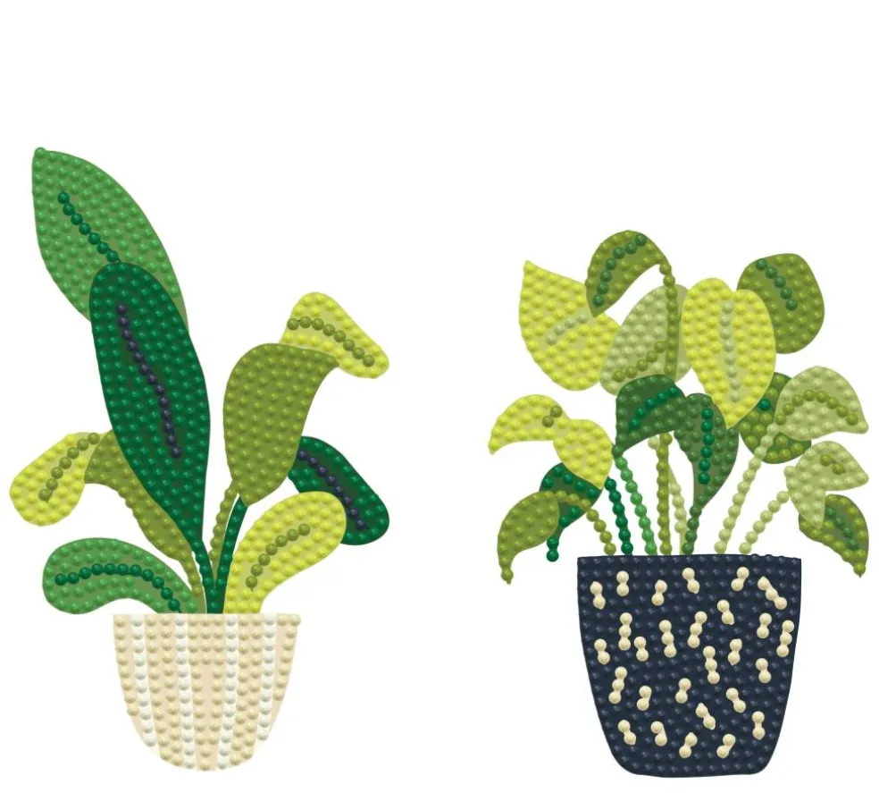 Diamond Dotz® House Plants Iron-On 'n' Dot Kit