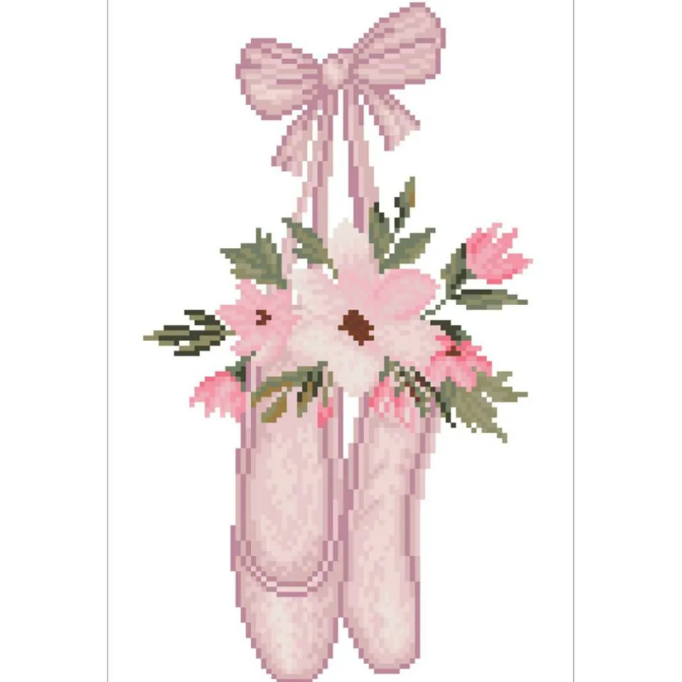 Diamond Dotz® Intermediate Ballet Slippers Diamond Painting Kit