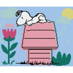 Diamond Dotz® Intermediate Dog House (Peanuts) Diamond Painting Kit