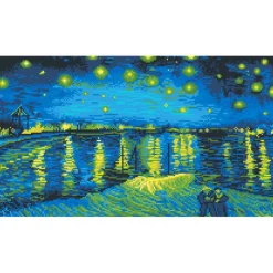 Diamond Dotz® Intermediate Starry Night Over the Rhone Diamond Art Painting Kit