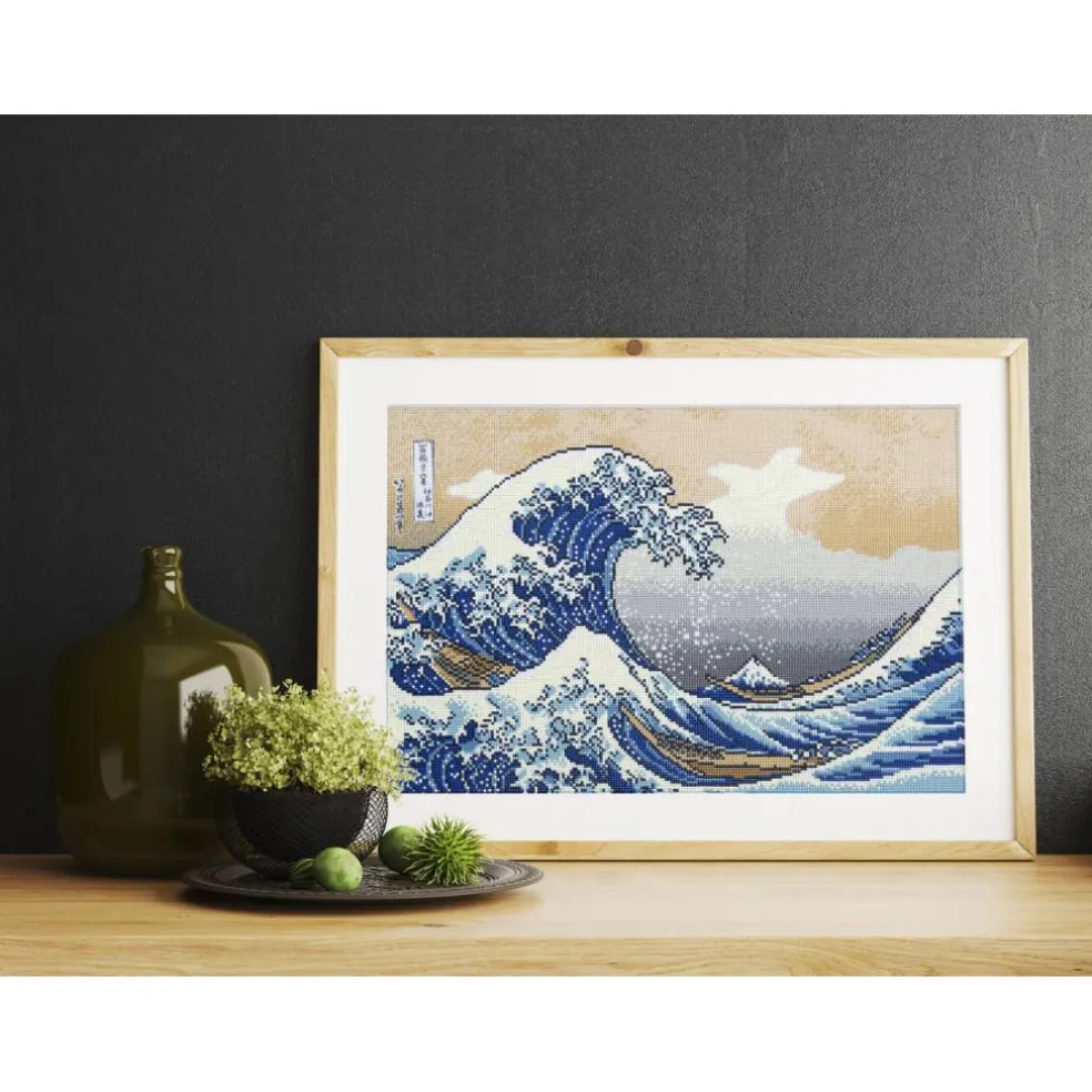 Diamond Dotz® Intermediate The Great Wave Off Kanagawa Diamond Art Painting Kit