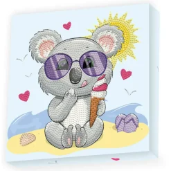 Diamond Dotz® Koala Cream DOTZ® BOX Diamond Painting Kit