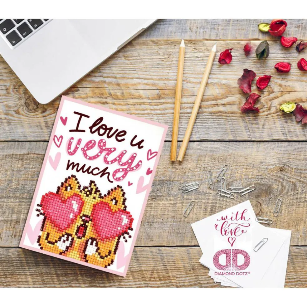 Diamond Dotz® Love You Diamond Painting Greeting Card Kit