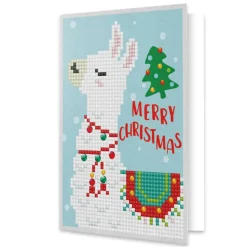 Diamond Dotz® Merry Christmas Llama Diamond Painting Kit