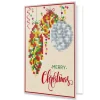 Diamond Dotz® Merry Christmas Baubles Trad Diamond Painting Greeting Card Kit