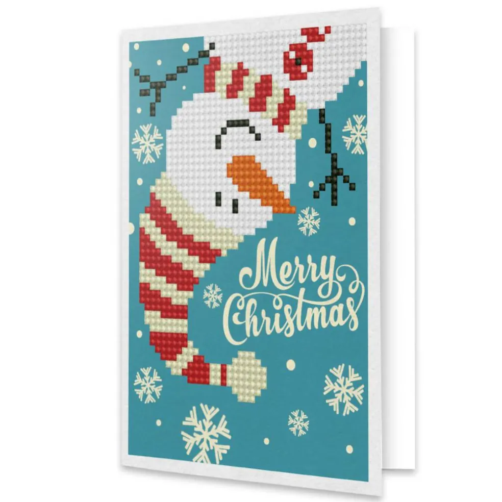 Diamond Dotz® Merry Christmas Snowman Diamond Painting Kit