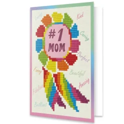 Diamond Dotz® Number 1 Mom Diamond Painting Greeting Card Kit