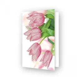 Diamond Dotz® Romantic Tulips Diamond Painting Card Kit